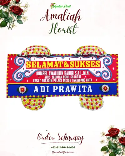 Karangan Bunga Ucapan Selamat di Sri Jaya